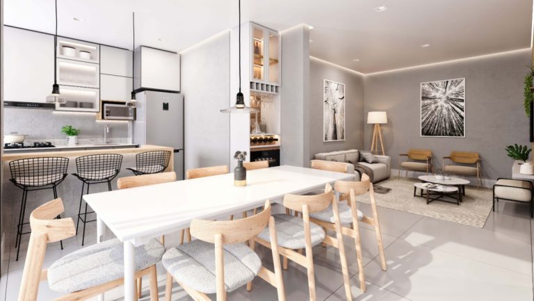 APARTAMENTO COM TRÊS SUÍTES, DUAS GARAGENS, NO VILA ROSA
